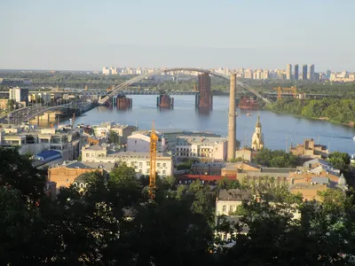 Поділ і Подільський міст через Дніпро